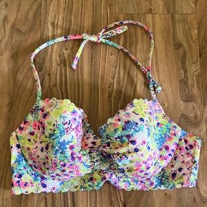 Floral Victoria’s Secret Swim Halter Top